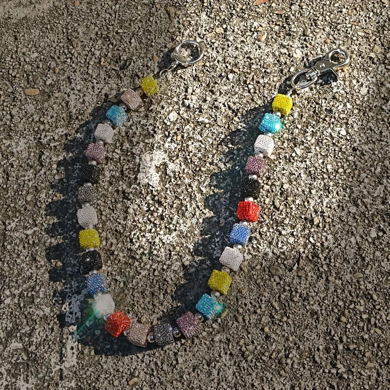 2025 New Model DIY Square Five Colors Rhinestone Pants Chain Fashionable Men And Women One's Waist Luxury Accessories