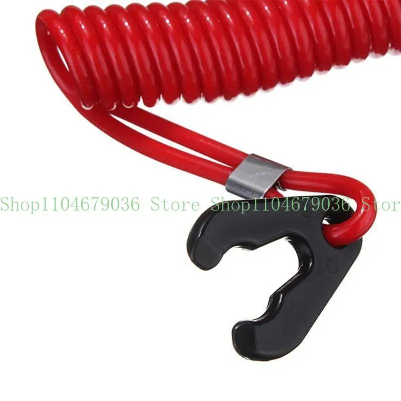 652F Boat Switch Engine Motor Urgent Stop Button Safety Connector Cord