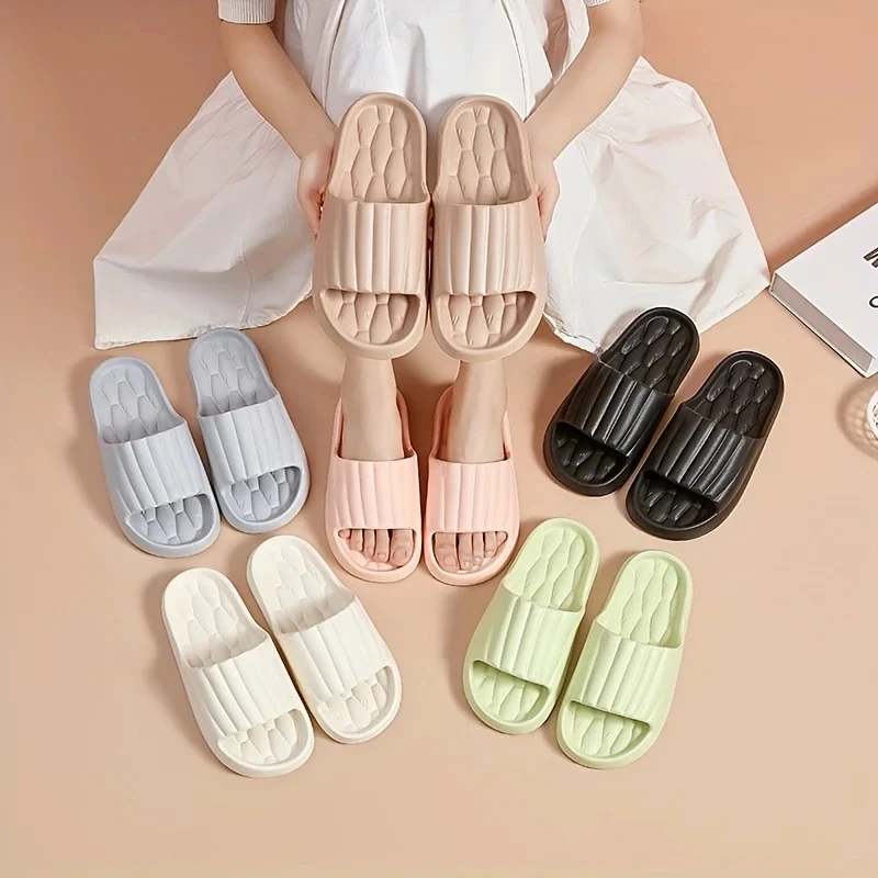 Slippers Women's EVA Slide Slippers - Soft Comfortable Non-Slip Indoor/Outdoor House Shoes， Washable All-Season Design