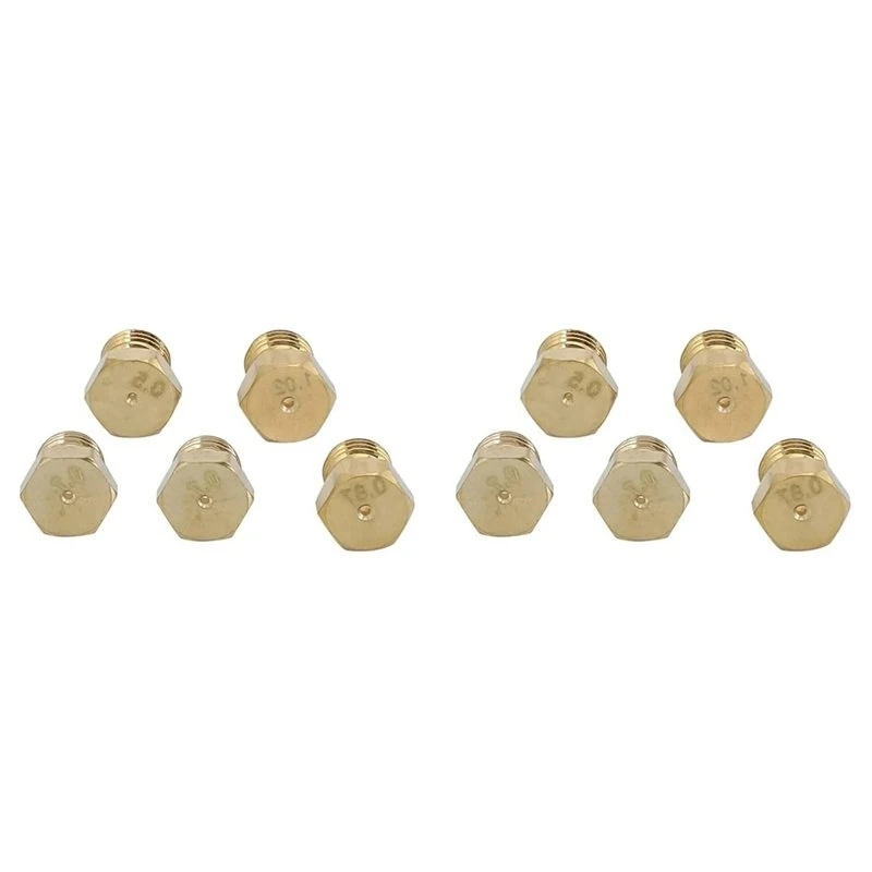 2026 New 10Pcs LPG. Gas Jet Set Burner Gas Hob LPG. Conversion Kit Nozzles Propane Injector Stove Parts Nozzle Cookware Parts