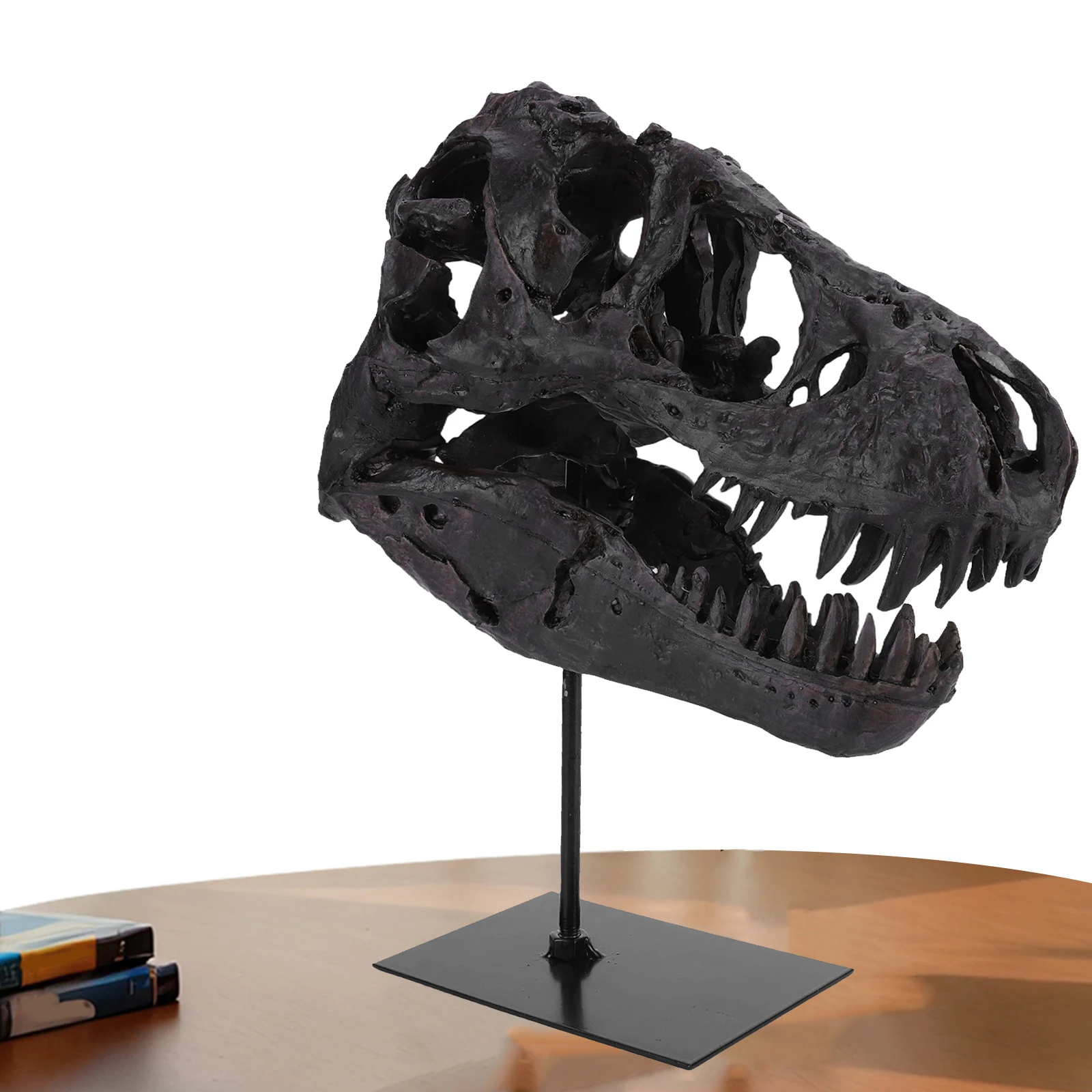 

Tyrannosaurus Rex Fossil Figurine Resin Replica Head Sculptures Skull Sculptures Gift for Kids and Adults