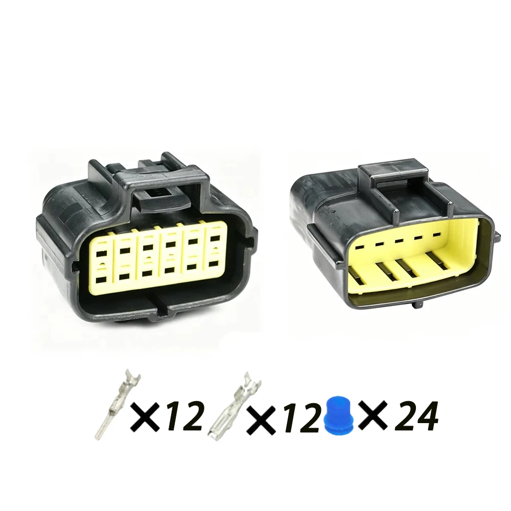 1/5/10 SET 12 Pin Way Male Or Female Waterproof Wire Connector Auto Electrical Plug Conector 174661-2 174663-2 368537-1