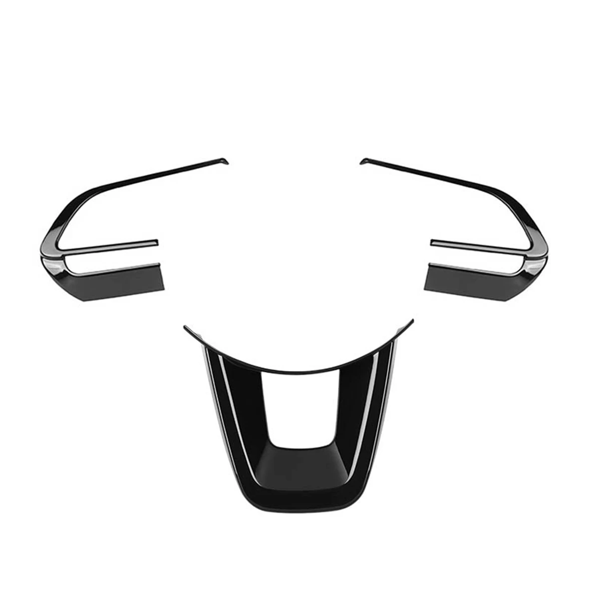 Ingenious-3Pcs/Set Car Steering Wheel Decoration  Cover Trim Sticker For TOYOTA Raize 200 Series 210A 2021 VELOZ 2022 Gloss Blac