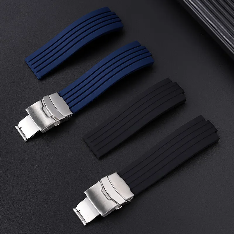 Modified silicone watch strap Adapted to casio EFB-680 ECB-10YD ECB-10 waterproof watch band accessories