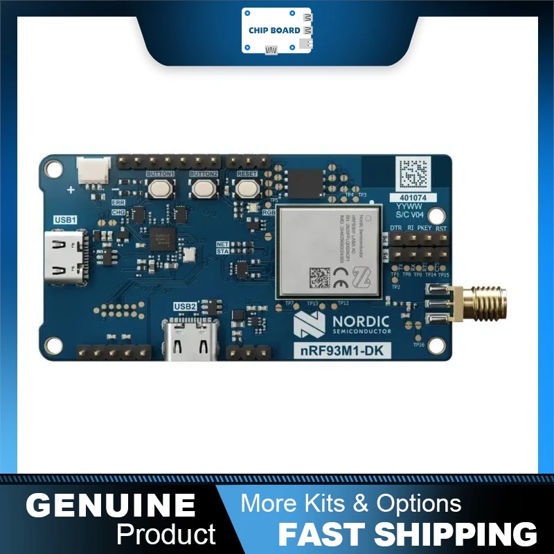 Nordic Semi nRF93M1 LTE Cat 1 bis IoT Development Kit, Cellular Wireless Evaluation Board