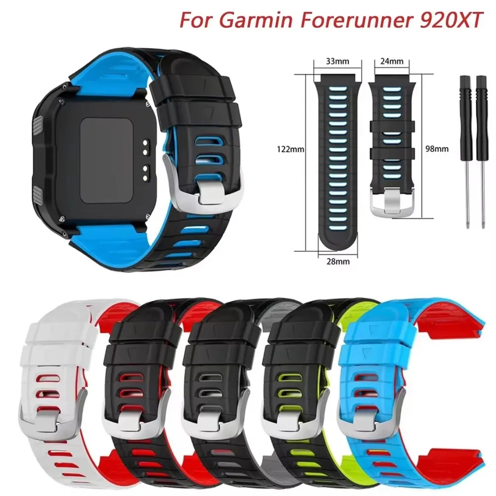 

Silicone Bracelet Straps For Garmin Forerunner 920XT Strap Srews+Utility Knife Smart Watch Wristbands Replace Forerunner 920 XT