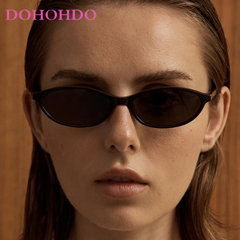 

Trendy Luxury Brand Designer Small Frame Oval Sunglasses Women Men Vintage Outdoors Travel Driving Shades Female Lentes UV400