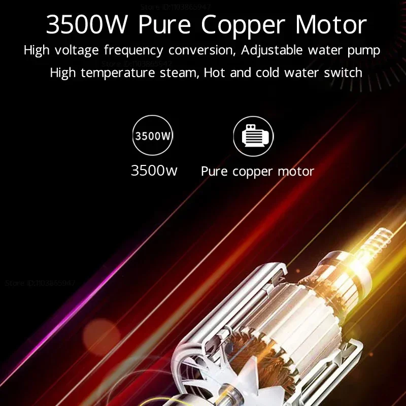 3500W Electric Steam Cleaner for Car Home Appliances High Temperature High Pressure Air Conditioner Steam Washing Machine