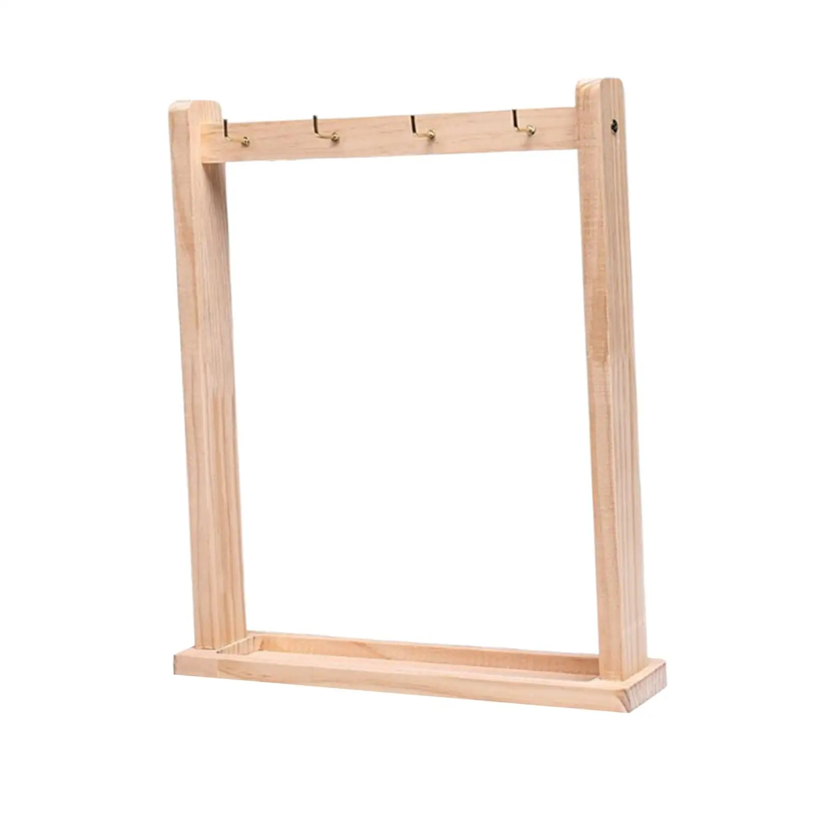 

Chime Stand Unique Easy to Assemble Multifunctional Wood Holds 4 Chimes for Earrings Keychains Bracelets Necklaces Tea Room