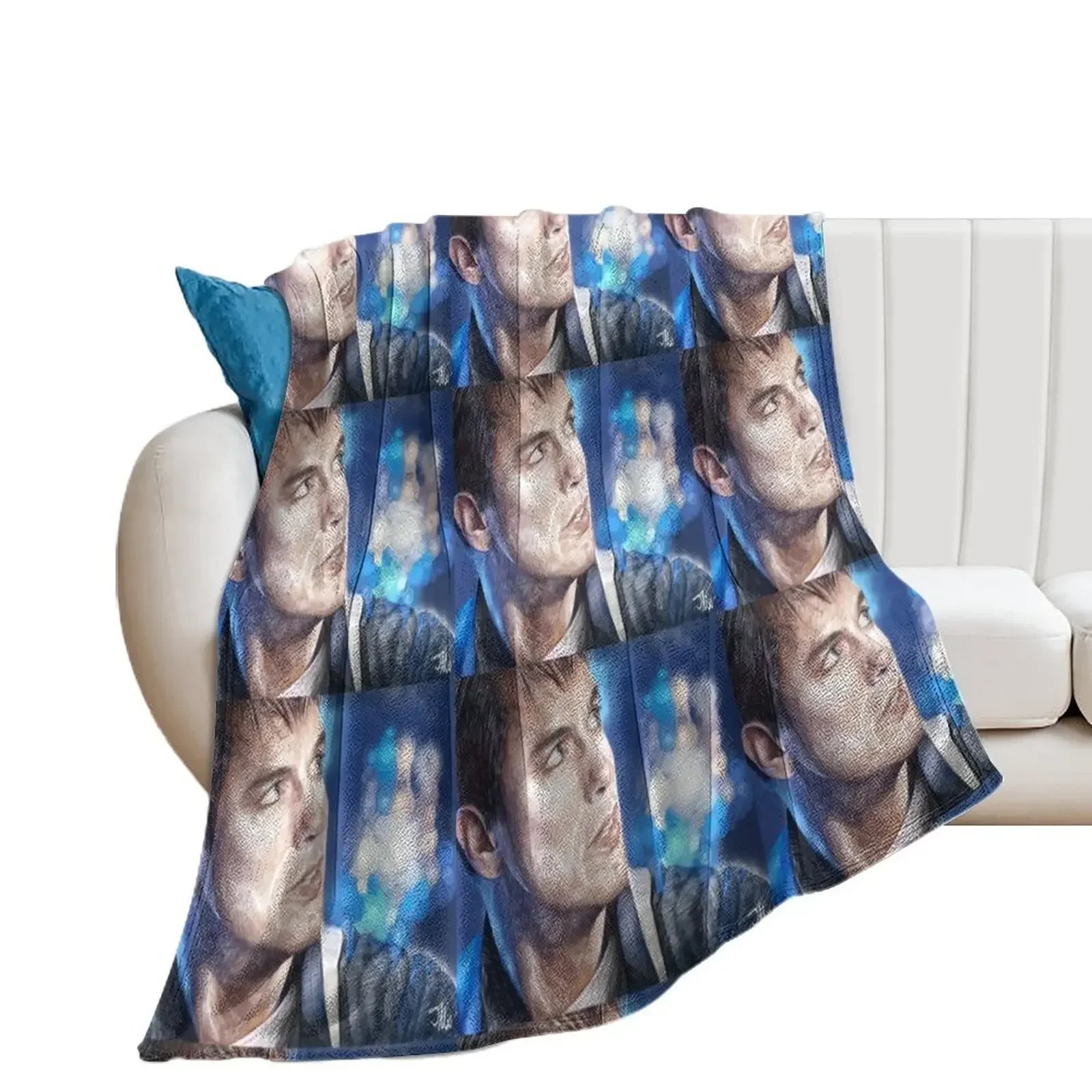 Jack Harkness Throw Blanket Decorative Sofas Flannels wednesday Blankets