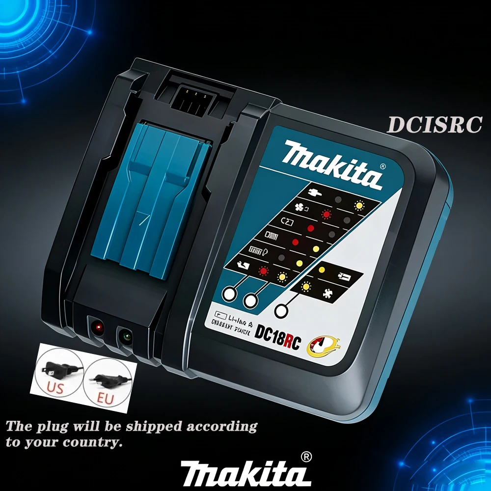 Оригинальное быстрое зарядное устройство 6A DC18SF 18 В 4-портовое для Makita 14,4 В-18 В LXT аккумулятор BL1850 BL1860 DC18RD DC18RC защита от перезаряда
