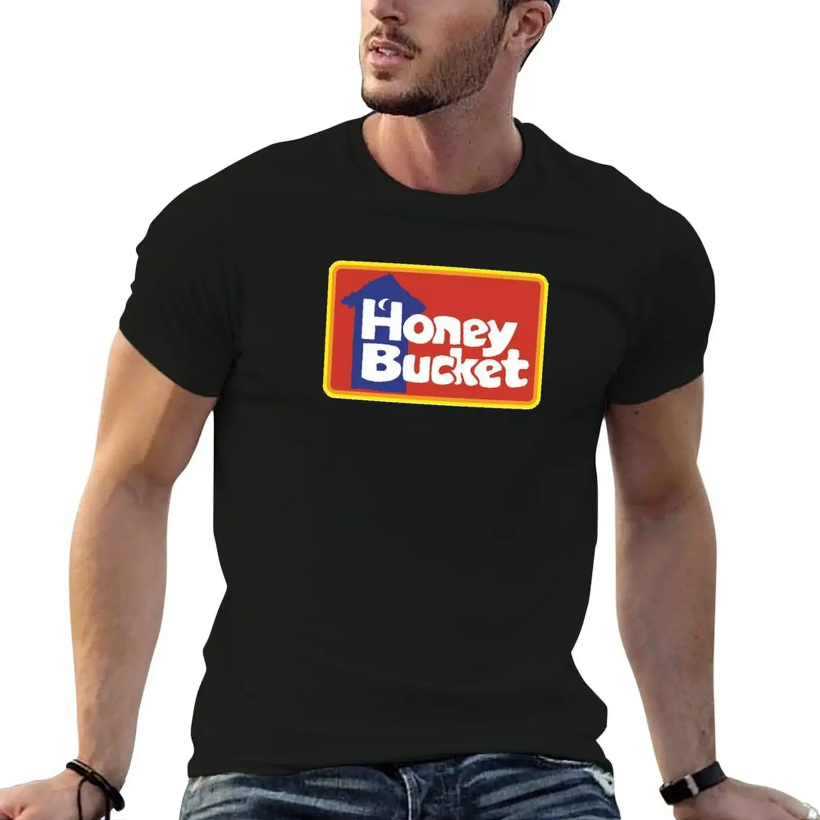 Honey Bucket outhouse logo portable restrooms T-Shirt anime stuff blue archive plus size clothes mens cotton t shirts