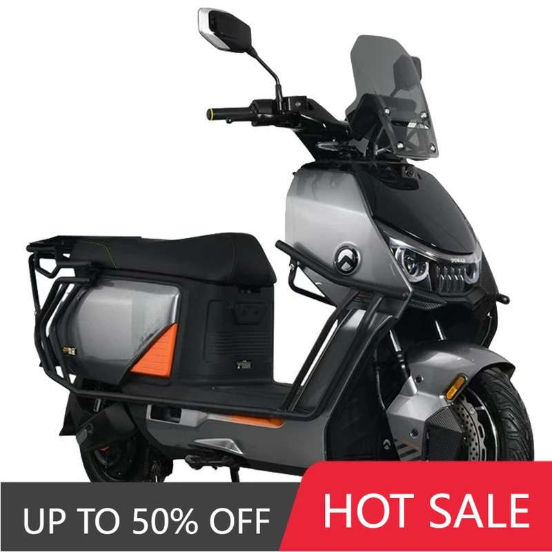 EER Fast electric motorcycle, equipped with a 72V large battery, a 4000W high-power motor, and semi-pneumatic tires.