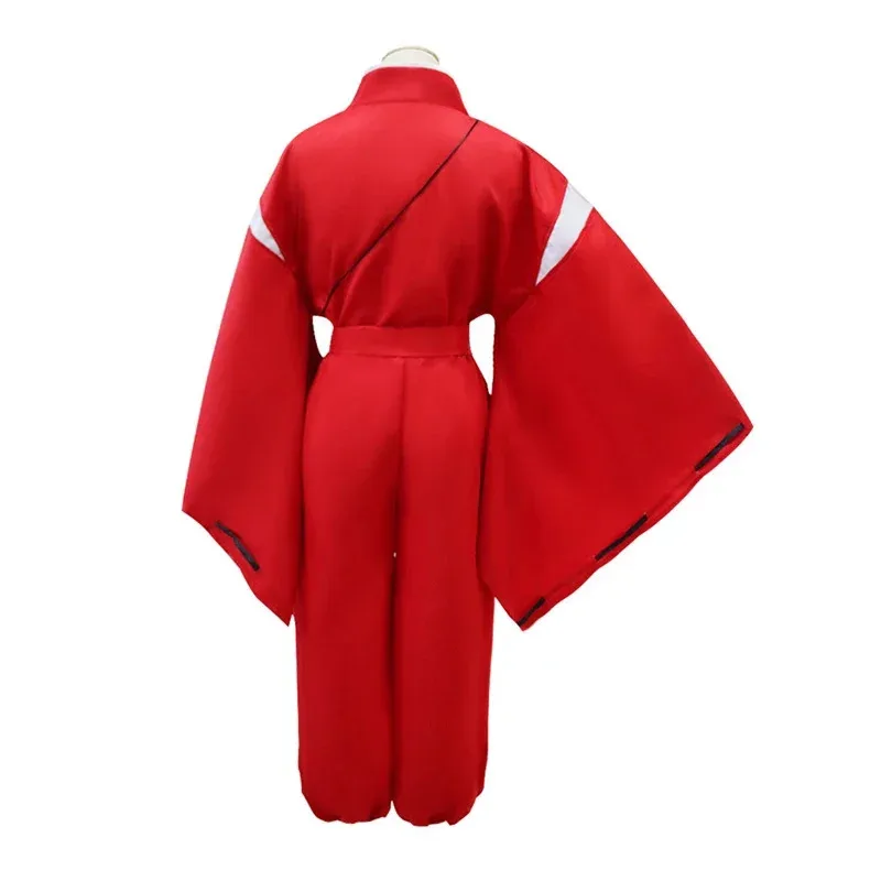 Az15Inu Anime Yasha Cosplay Halloween Carnaval Festa Trajes de Desempenho Masculino Orelhas Brancas Colar de Dente de Cachorro Azul