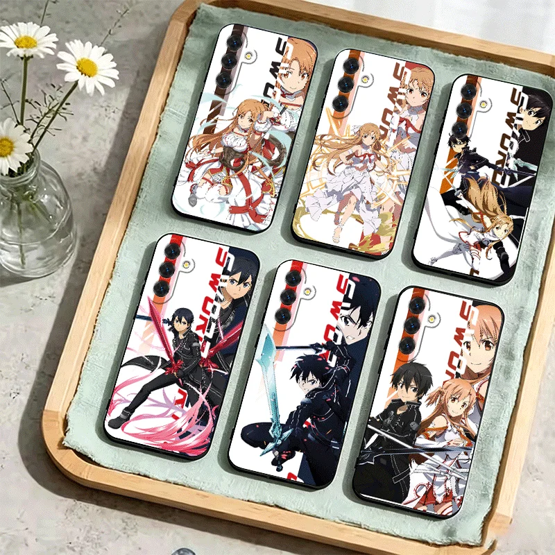 Anime Sword Art Online SAO Phone Case For Samsung Galaxy A17 A16 A15 A14 A13 A57 A56 A55 A54 A53 A37 A36 A35 A34 A33 A27 A26 A25