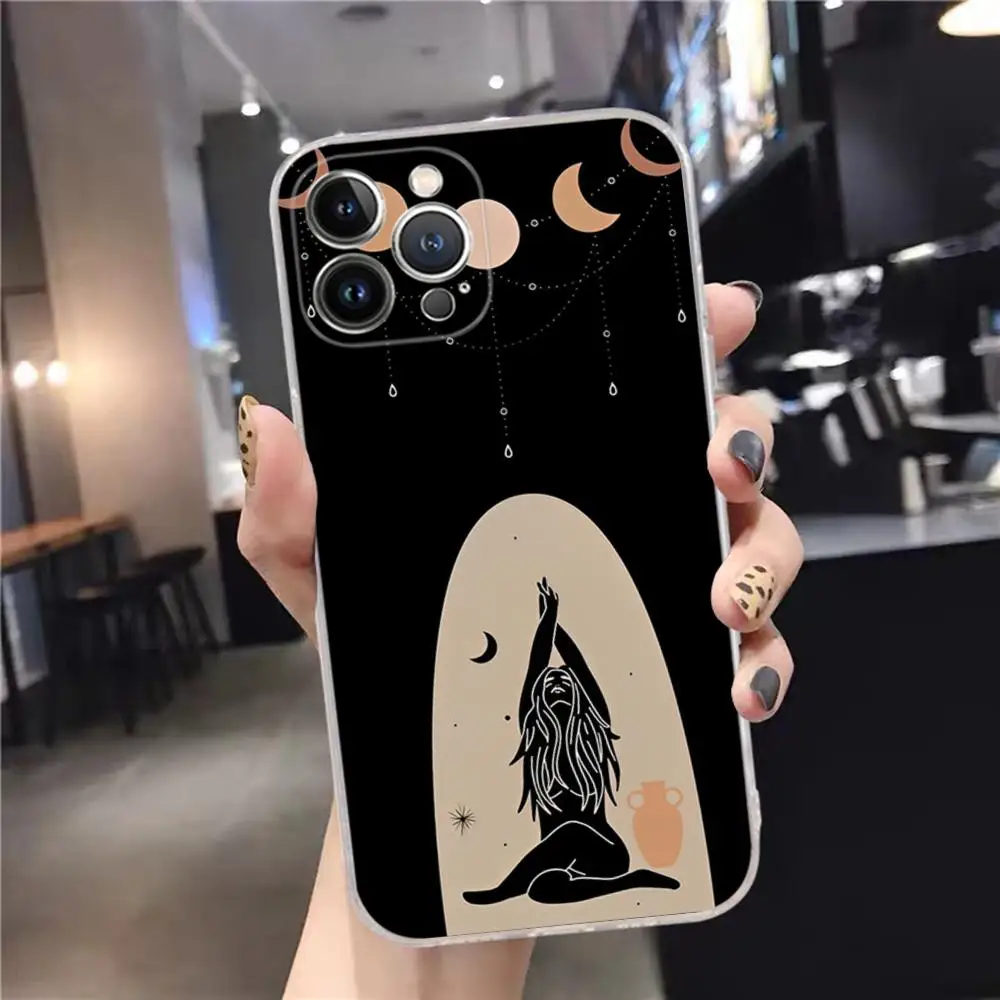 Witches Moon Mystery Phone Case For iPhone 15 14 11 12 13 Mini Pro XS Max Cover 6 7 8 Plus X XR SE 2020 Funda Shell