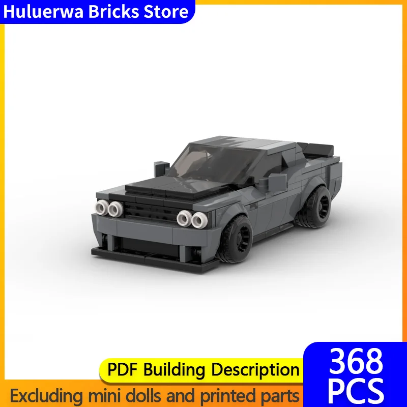 

Модель городской автомобиль MOC, строительные кирпичи SRT, демон, американский мускулистый автомобиль, модульная технология, детские праздничные подарки, сборка игрушек, костюм