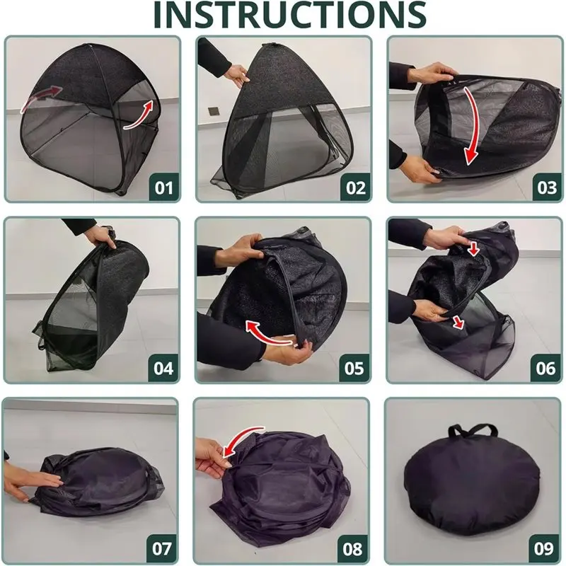 B23B Popup Garden Netting 2 Pcs Bug And Shade Covers,22