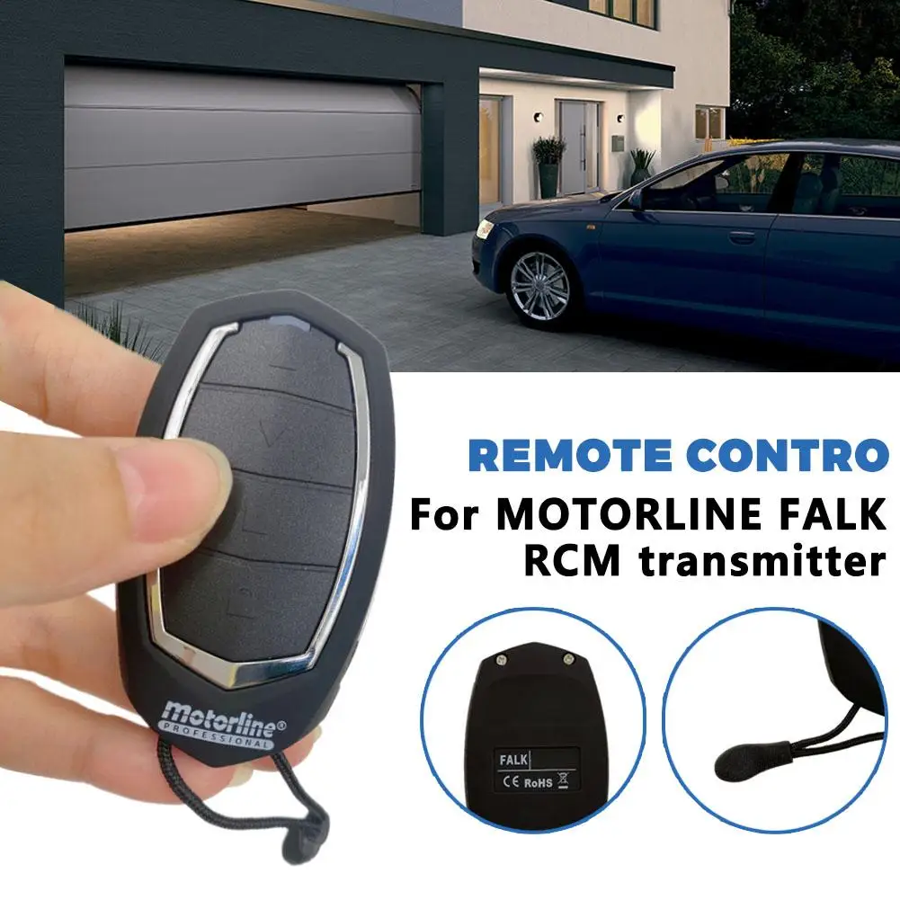 Compatible with Motorline FALKRCM 433.92MHz Rolling Code Garage Door Remote MX1 MX2