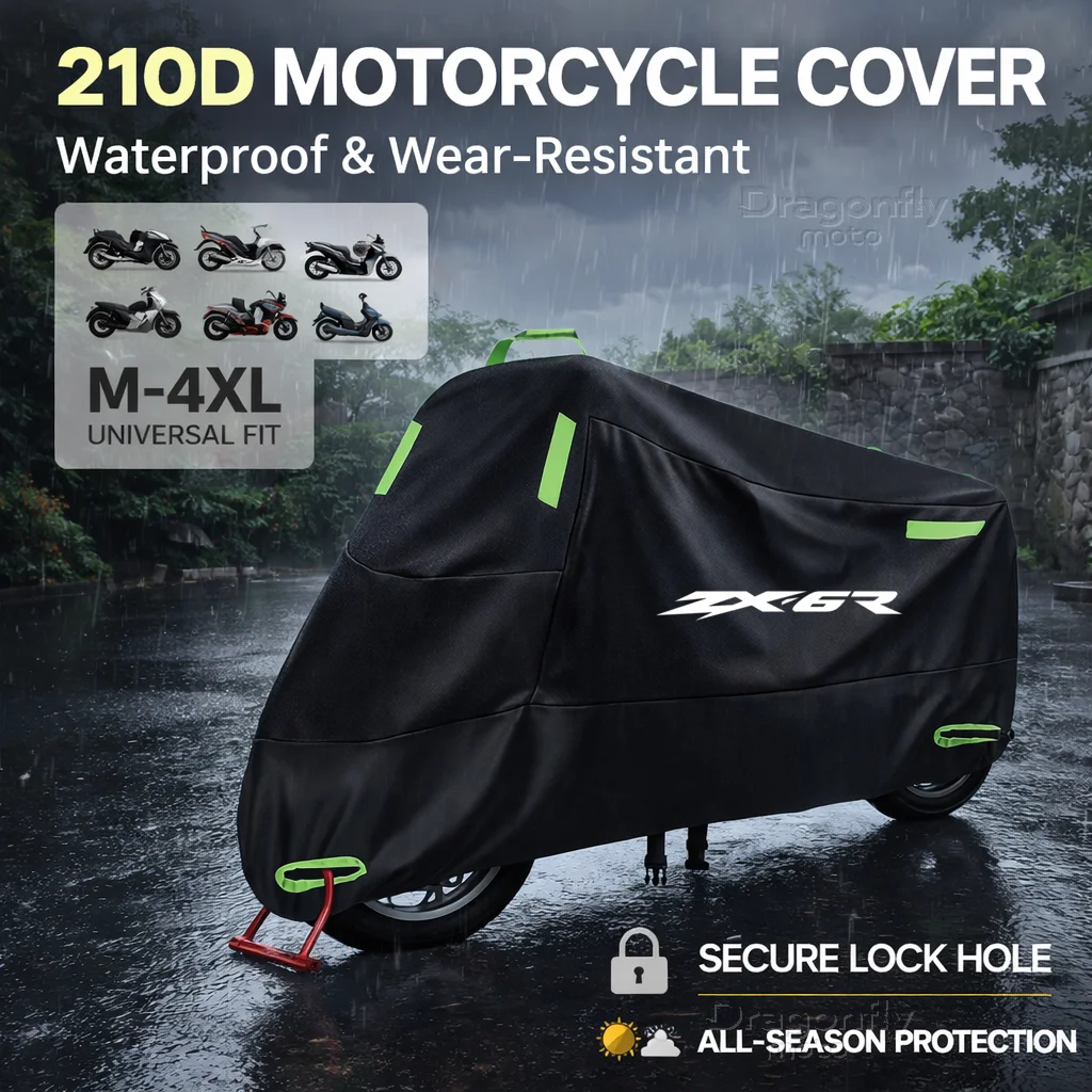 

For Kawasaki Ninja ZX6R ZX-6R ZX 6R 2009-2022 Motorcycle Cover Waterproof Outdoor Scooter UV Protector Rain Cover