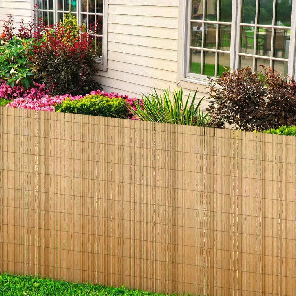 59.1x393.7 Garden Reed Fence Privacy Screen - Natural Decorative Outdoor Barrier