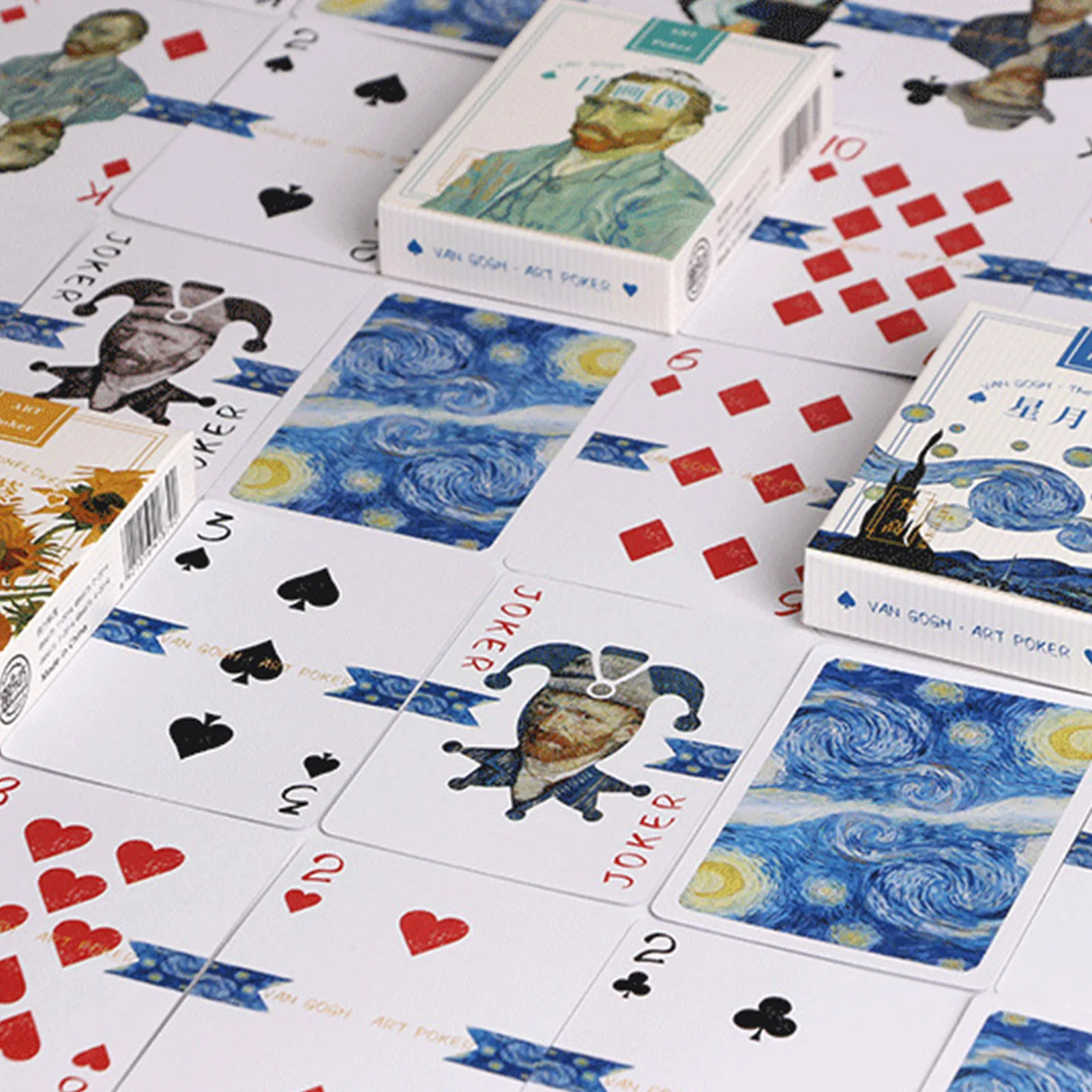 فان جوخ آرت بوكر للطلاب عامل مكتب ستارمون سوور أوراق اللعب فان جوخ آرت بوكر بطاقة بوكر الفن الحديث