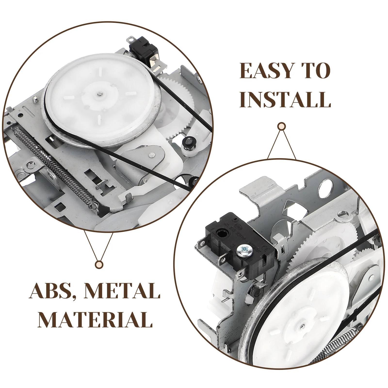 

Cassette Tape Recorder Mechanism Sturdy Abs Metal Core For Repair Replacement Compatible Portable Players Repeater
