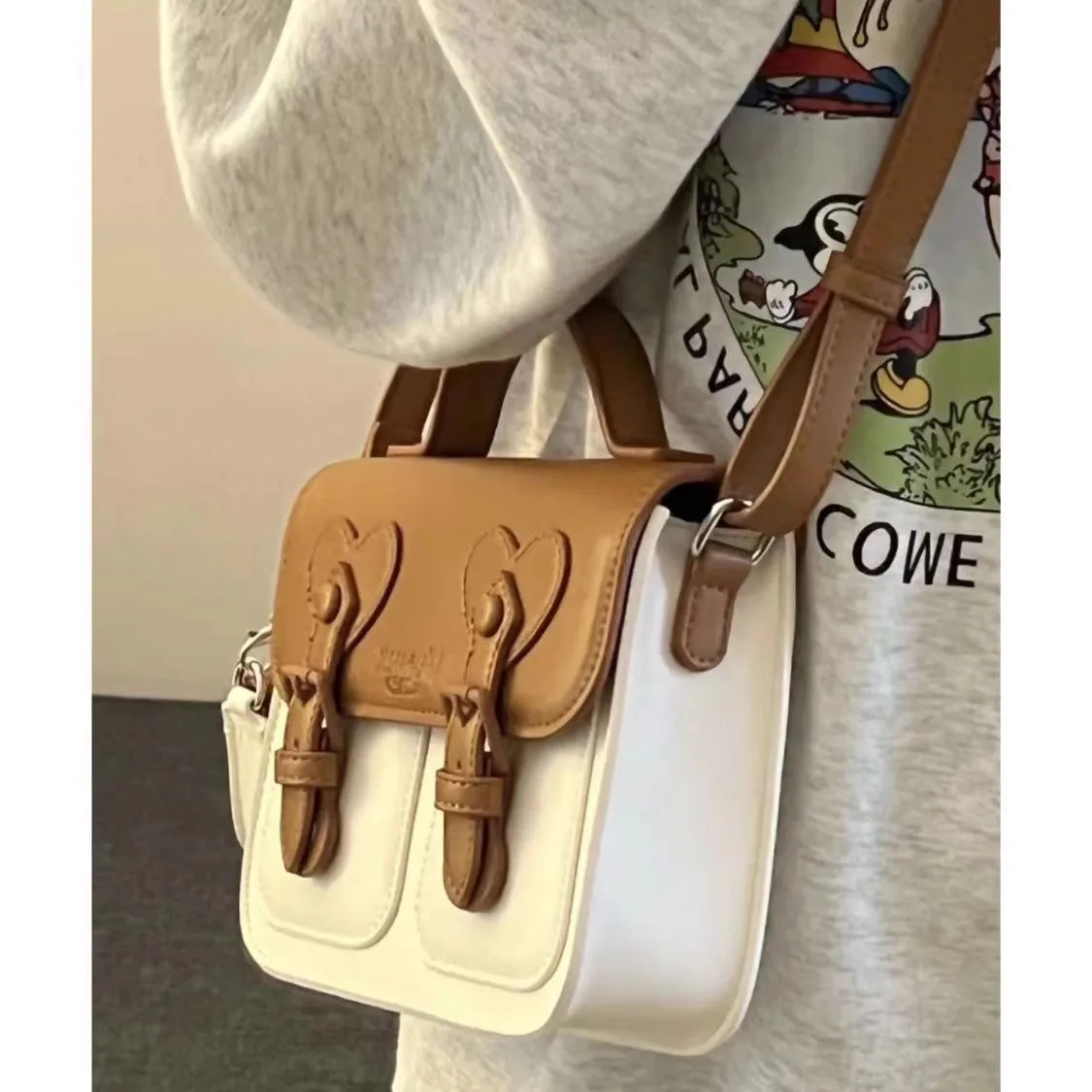 Handbag Women\'s 2023 Summer New Fashion PU Single Shoulder Small Square Bag Versatile Commuter Crossbody Cambridge Bag