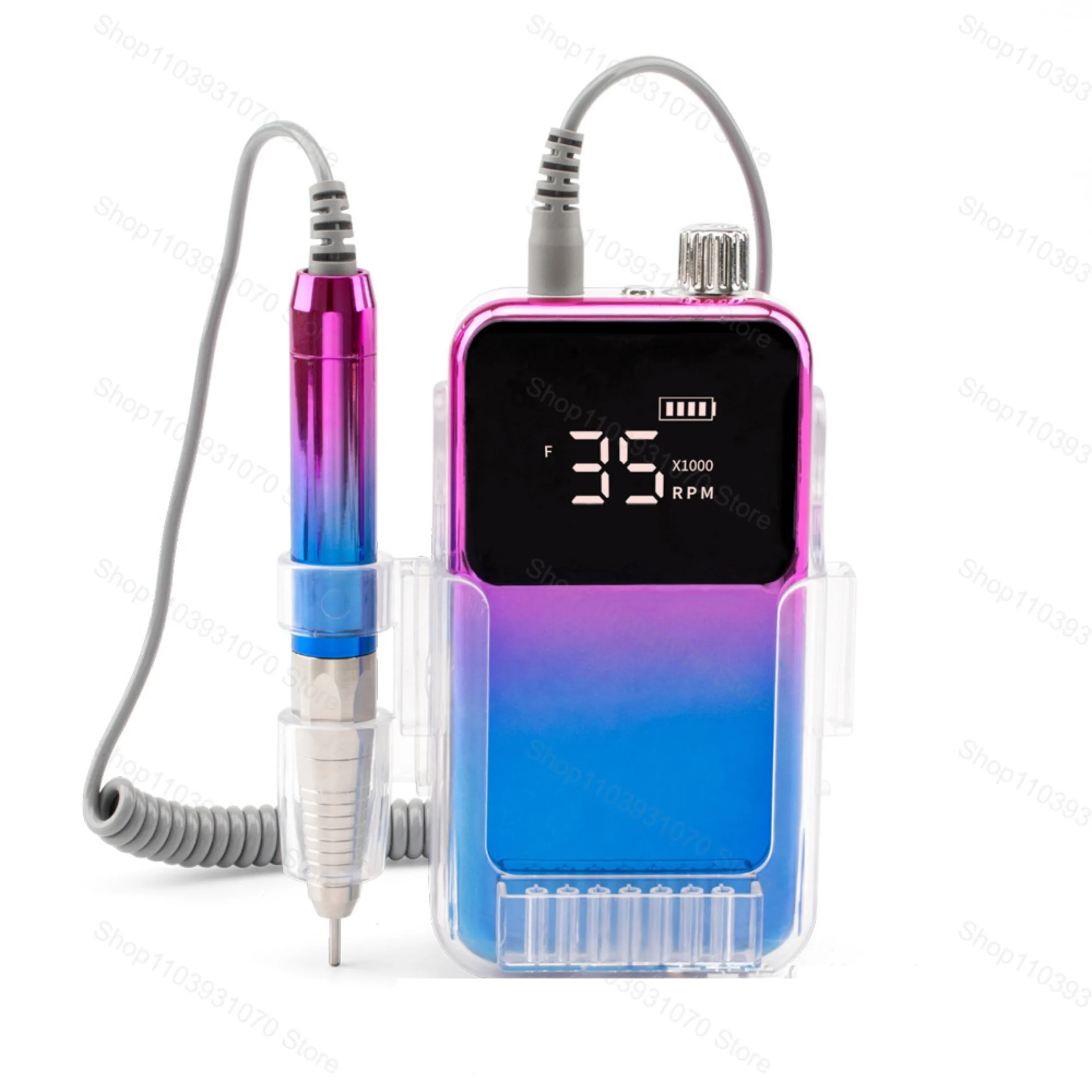 جديد 85 واط مبرد أظافر كهربائي 35000 دورة في الدقيقة فرش صامت مسمار الحفر آلة الملمع اللاسلكي المهنية مانيكير أداة