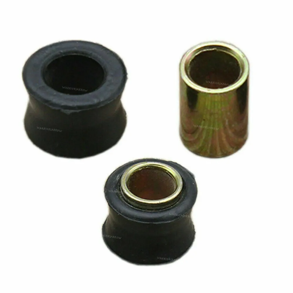 4Pcs 10mm Universal Rear Shock Absorber Cushion Rubber Ring Bushing Part Replacement For Motorcycle Bike