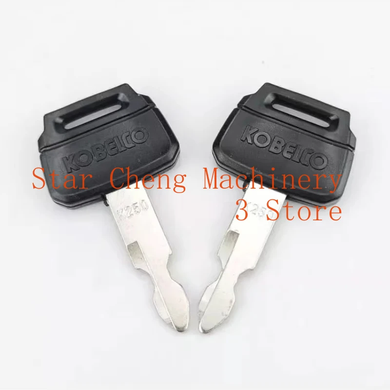 Set of 5 for Kobelco K250 Higher Quality Excavator Keys sk75 200 210 260-8-6E Accessories New