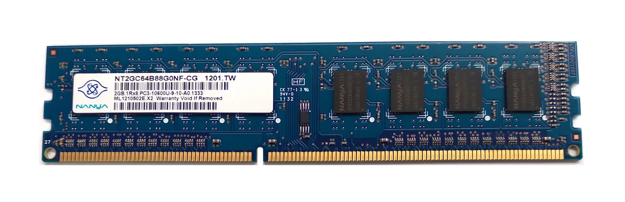 

Модуль памяти Nanya NT2GC64B88G0NF-CG — 2 ГБ — 1Rx8 — DDR3 — 1333 МГц — CL9 — 135 Вольт — 240-контактный — UDIMM — совершенно новый