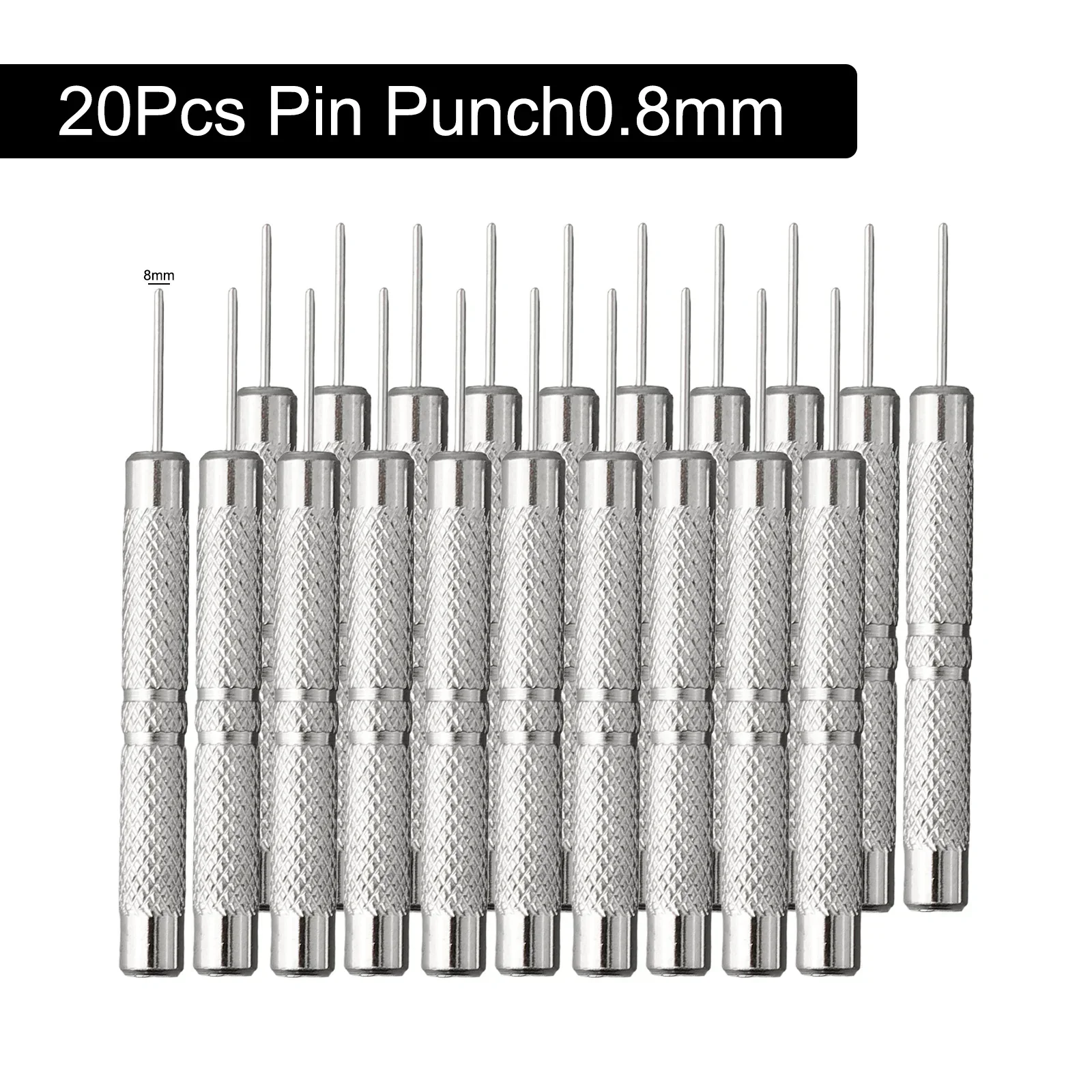 

20pcs Pin Punch Remove And Adjust Watch Tool 1mm Pin Punch Metal Hand Tools Watch-Strap Strap Bracelet Pin Remover Repair Tool