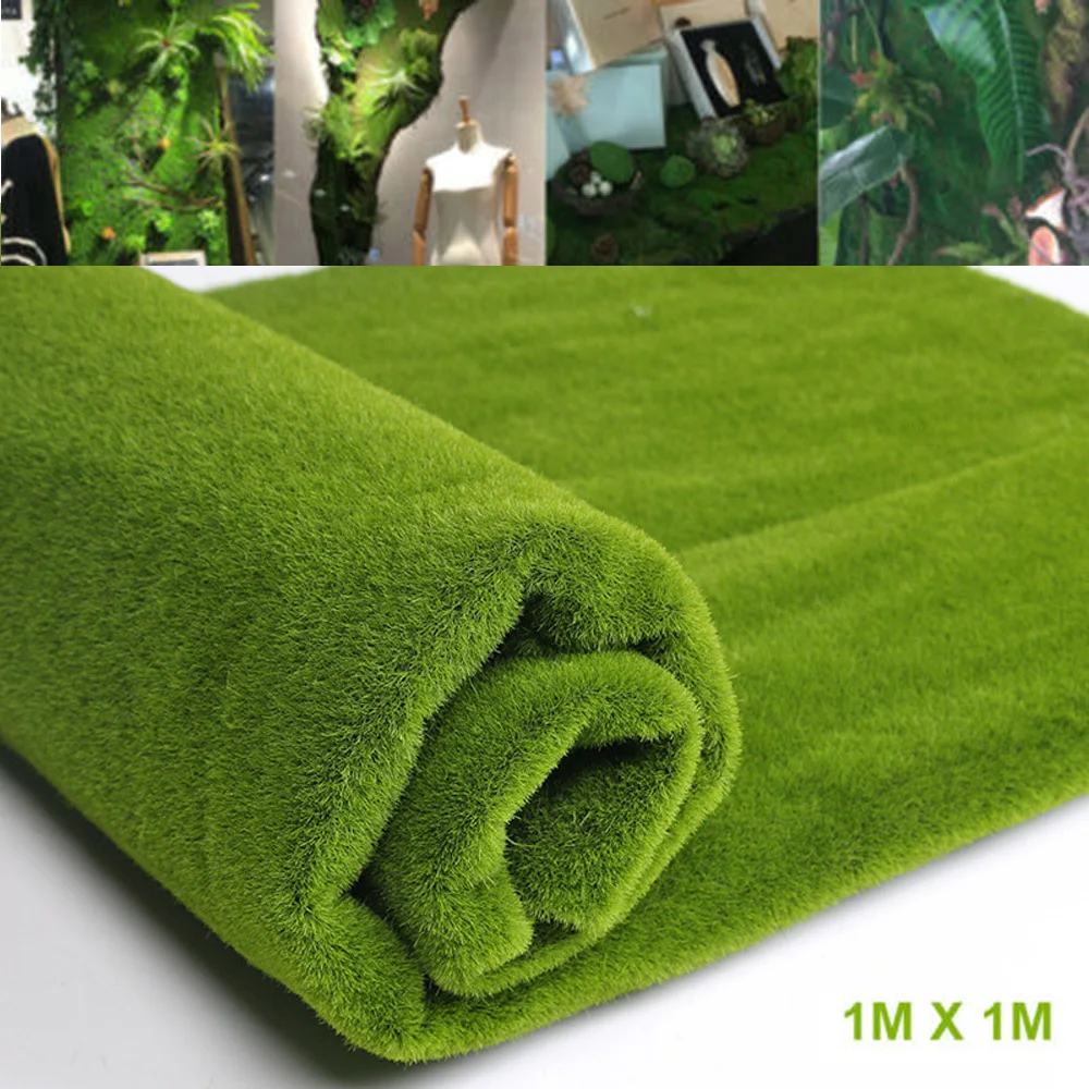 عشب اصطناعي للمنزل ، طحلب مزيف ، مناظر طبيعية متناهية الصغر ، سجادة عشب مزيفة ، لمسة حقيقية ، ديكور بيت للذراع ، x طنا ، 1