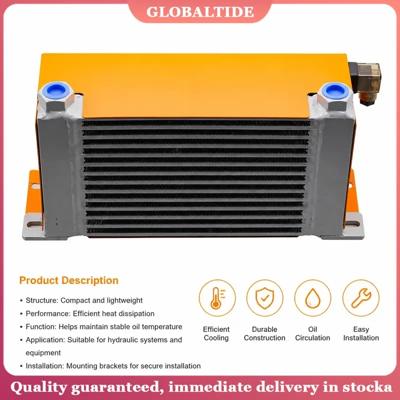 Double Fans 60L MIN Hydraulic Oil Cooler CNC Machine Industrial Air Heat Exchanger AH0608TL CA