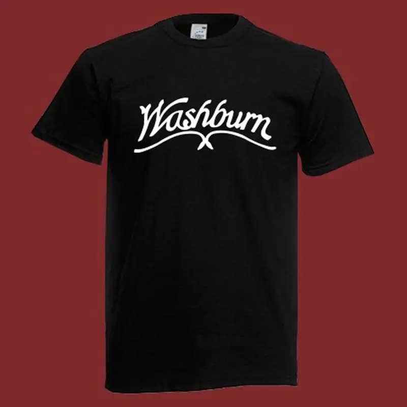 Camiseta negra de guitarra Washburn para hombre talla S 5Xl