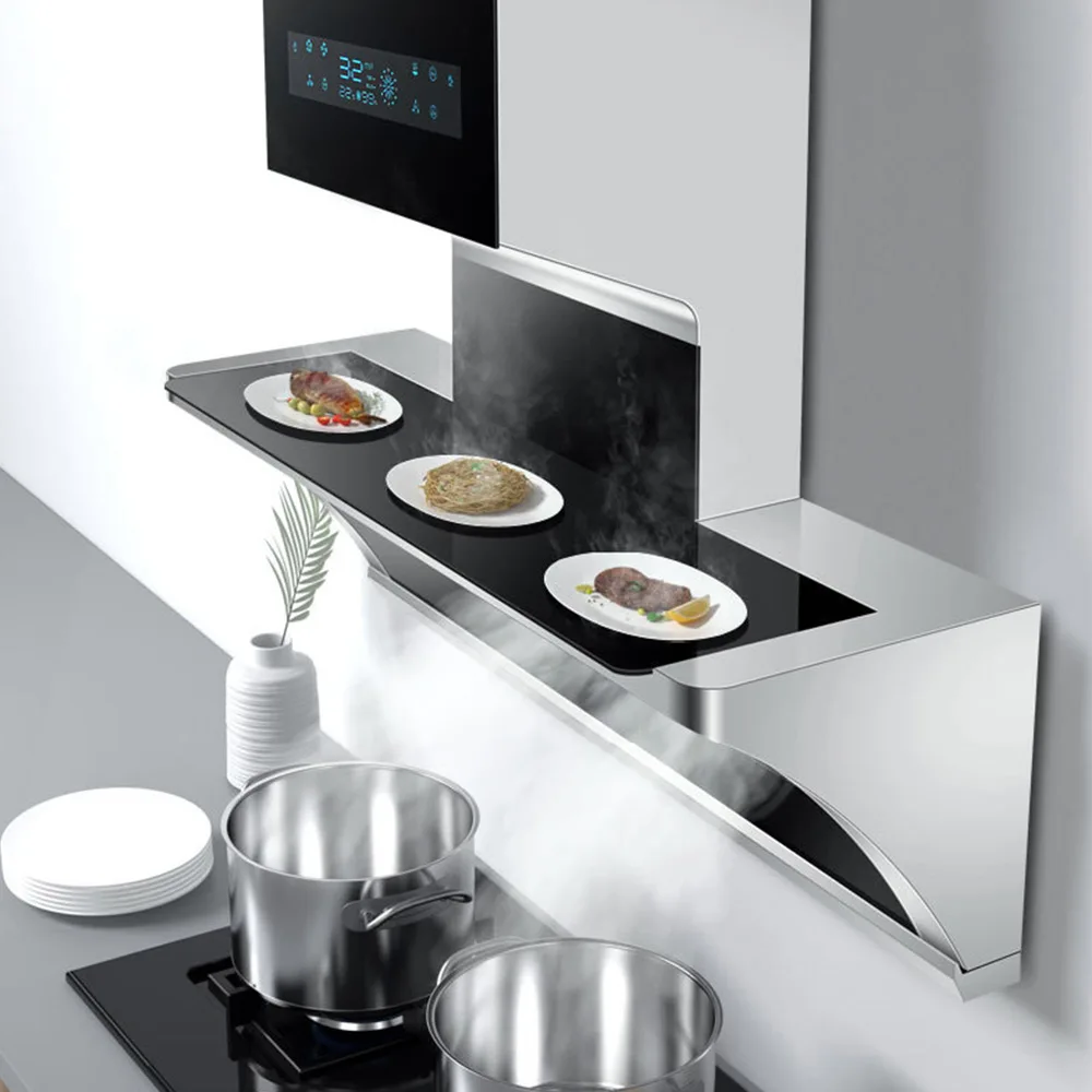 المطبخ Rnage هود النازع الجانب شفط تردد تحويل شفاط المطبخ عالية شفط الغذاء الاحترار كامبانا extractora de cocina