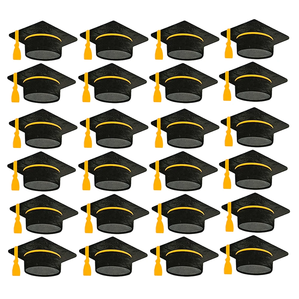 

Doctorial Hat Stickers Grad Cap Sealed Black 10 Sheets Scrapbooking Gift Wrapping Party Decorations Envelope Labels Folder Tag