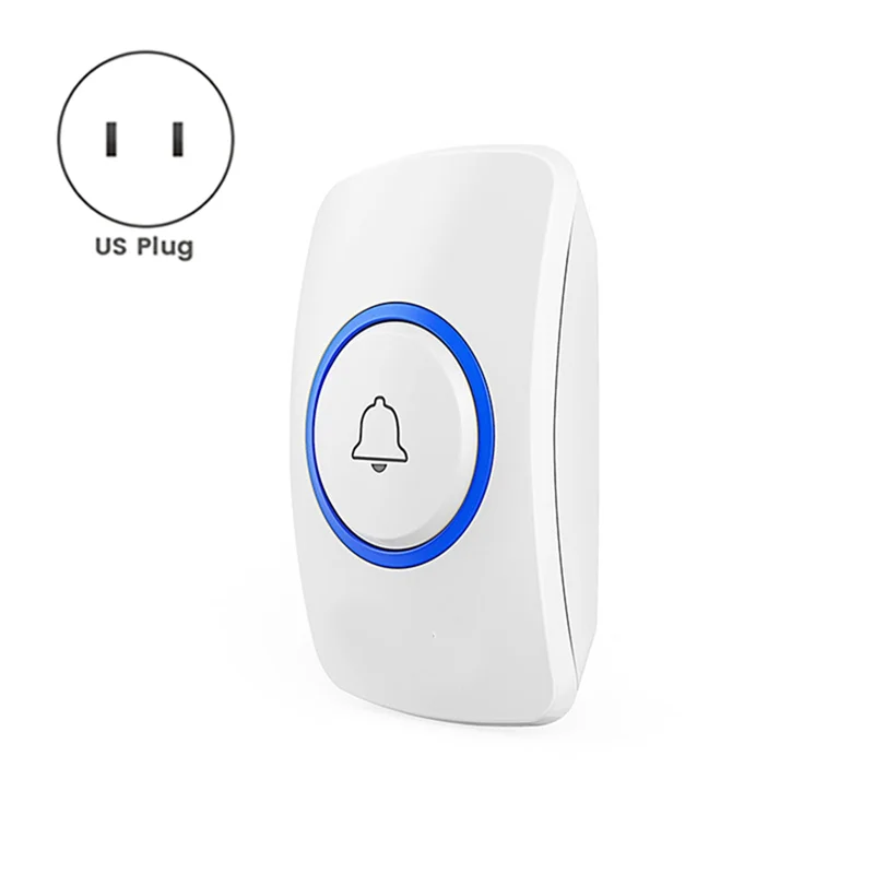 BNVN-Wireless Doorbell Waterproof Welcome Chime Home Door Bell Intelligent 32 Songs Smart Alarm For Store Hotel
