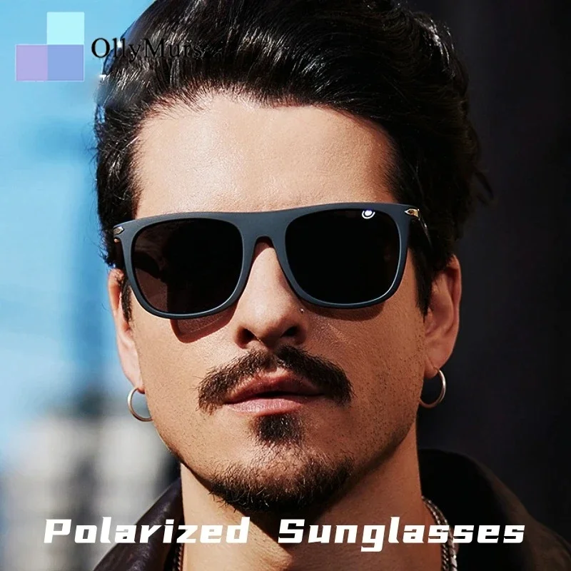 

OLLYMURS модные новые сверхлегкие поляризационные спортивные солнцезащитные очки TR90 для мужчин и женщин, квадратные оптические очки в стиле ретро для вождения, рыбалки, очки