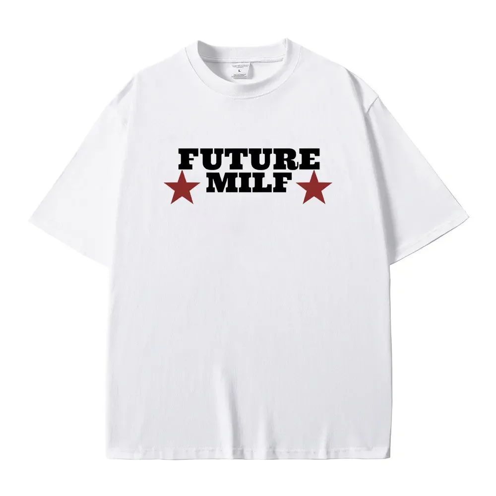 Rapper Future Milf Graphic Print Tshirt Men Women Hip Hop Vintage Tees Male Oversized Streetwear Men's Fashion Casual T-shirts