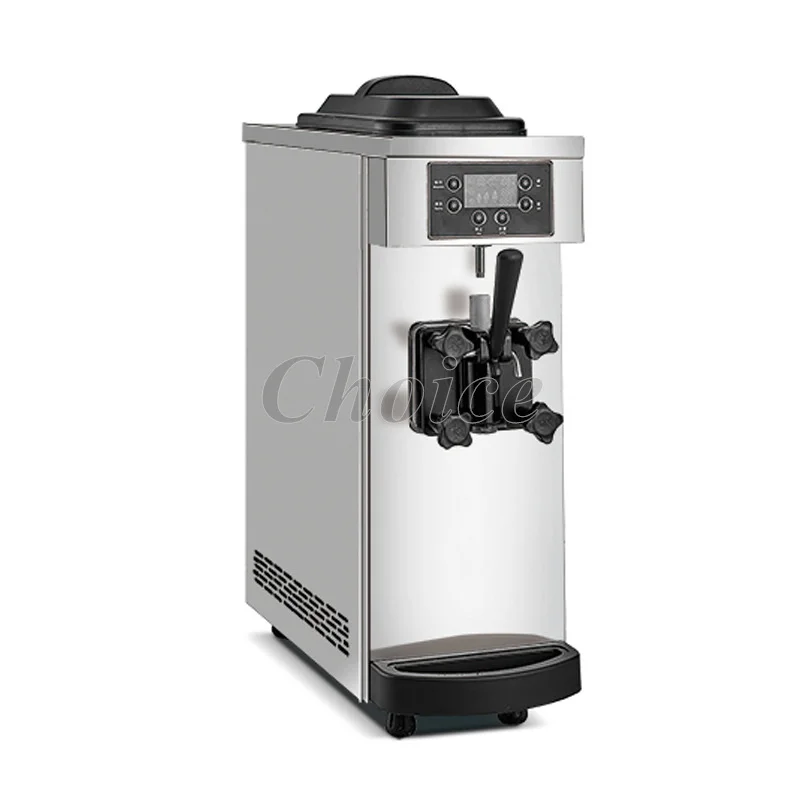 

Commercial Ice Cream Maker Vertical Fully Automatic 1100w 8L/H Desktop Sundae Cone Soft Serve Ice Cream Making Machine