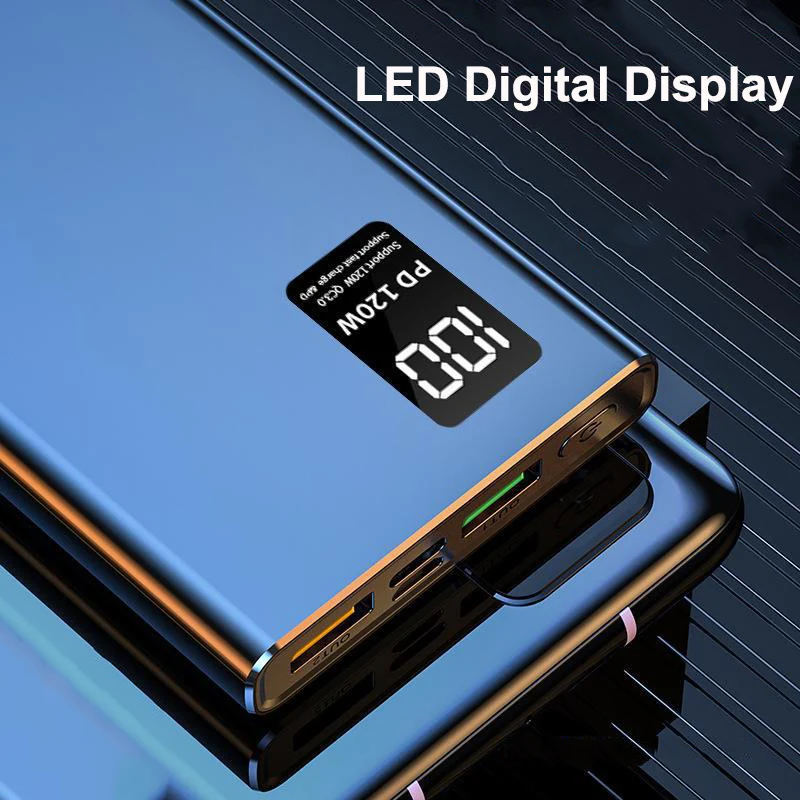 Hot Brand 120W Power Bank 50000mAh High Capacity Super Fast Charging Power Bank Portable Battery Charger for IPhone Samsung - Image 5