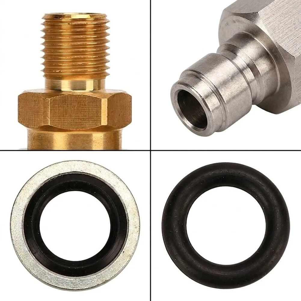1/8 For BSP Quick Coupler Adaptor for Air Filling Charging Hose Compatible with Standard Pneumatic Tool Interfaces