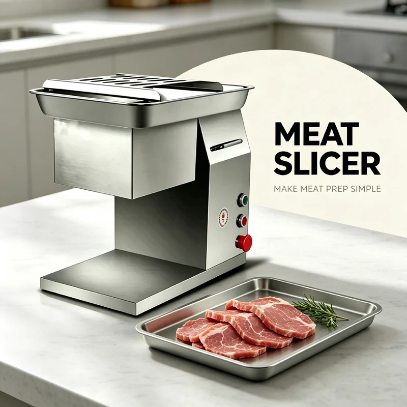 Meat Cutting Machine Commercial Electric Stainless Steel Fresh Meat Slicing Shredding Cutting Machine