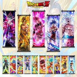 Dragon ball z rolos imagem decoração de casa goku super saiyan mural gohan arte da parede anime cartaz kakarot pintura decorativa dos desenhos animados