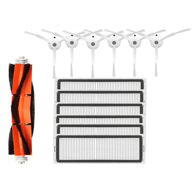 Per Roborock S5,S50,S6 Pure, E4,Mi Robot Xiaomi Mijia 1S Accessori per aspirapolvere, Kit di pezzi di ricambio per spazzola laterale a rullo