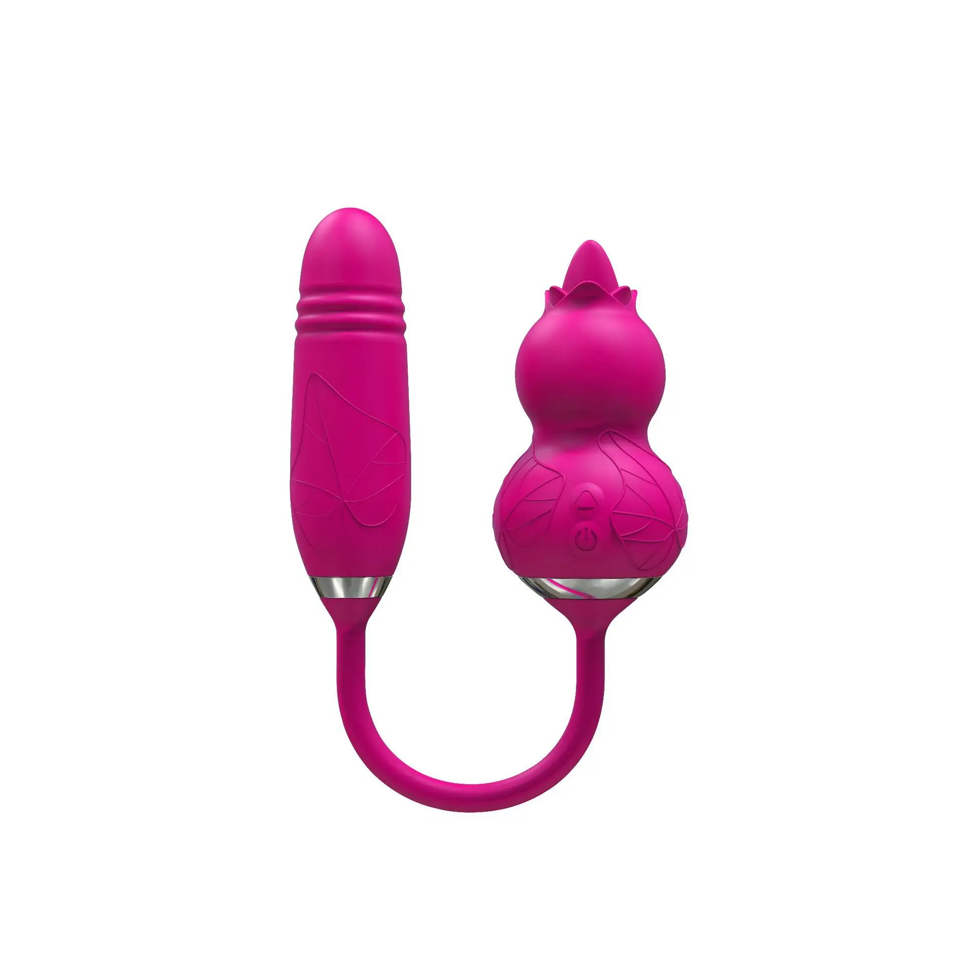 

Novelty Toy 3-in-1 Gourd Tongue Telescopic Cannon Machine Massage Vibration Stick Jumping Egg Female Masturbation G-Point Orgasm