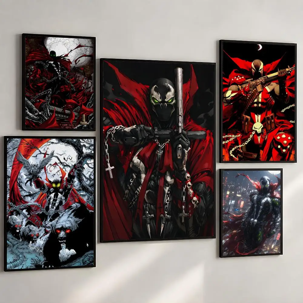 Comic S-Spawn Dark Fantasy Antihero Poster PP Wall Art Print Removable Water-Resistant Home Decor for Bedroom Apartment Gift