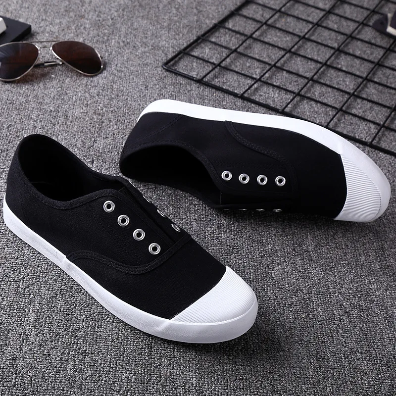 Men Shoes Casual Canvas Vulcanized Sports Shoes Male Sneaker Lightweight Fashionable Outdoor Wear-resistant Casual Walking Shoes